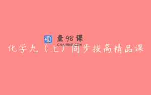 化学九（上）同步拔高精品课