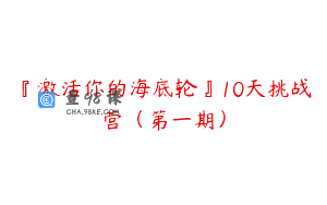 『激活你的海底轮』10天挑战营（第一期）