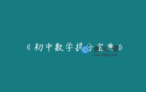 《初中数学提分宝典》