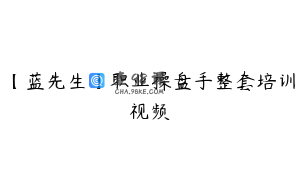 【蓝先生】职业操盘手整套培训视频