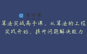 算法实战高手课，从算法的工程实践开始，提升问题解决能力