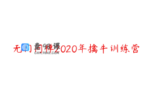 无门问禅2020年擒牛训练营