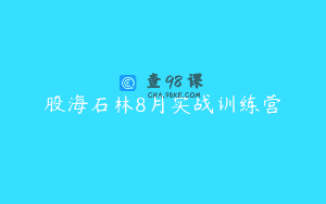 股海石林8月实战训练营
