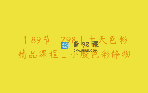 【89节-￥298】十天色彩精品课程_小殷色彩静物
