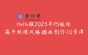 HoHo猴2023年PS板绘扁平肌理风格插画创作10节课