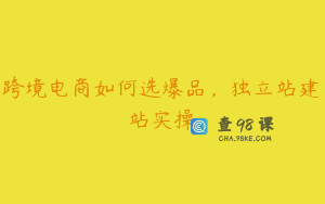 跨境电商如何选爆品，独立站建站实操