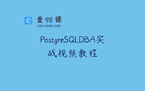 PostgreSQLDBA实战视频教程