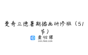 曼奇立德暑期插画研修班（51节）