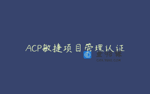 ACP敏捷项目管理认证