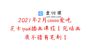 2021年2月coooo爱吃芝士ipad插画课程【完结画质不错有笔刷】