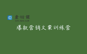爆款营销文案训练营