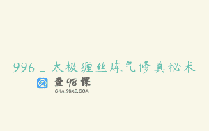 996_太极缠丝炼气修真秘术