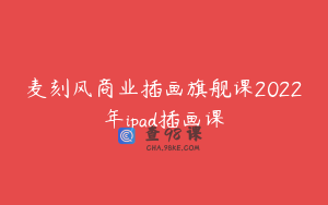 麦刻风商业插画旗舰课2022年ipad插画课