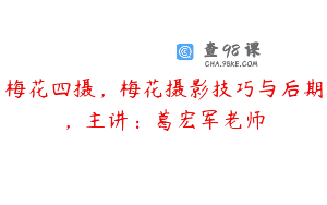 梅花四摄，梅花摄影技巧与后期，主讲：葛宏军老师