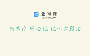 伤寒论 轻松记 记忆宫殿法