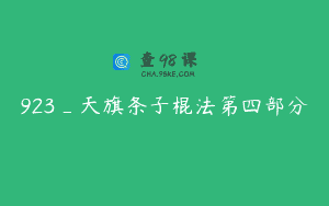 923_天旗条子棍法第四部分