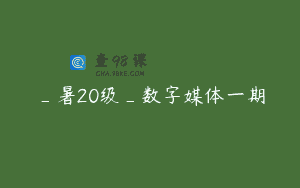 _暑20级_数字媒体一期