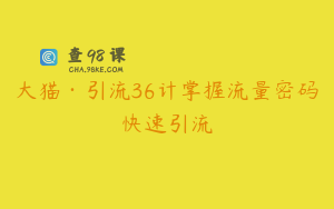 大猫·引流36计掌握流量密码快速引流