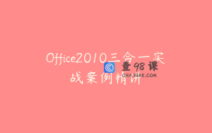 Office2010三合一实战案例精讲