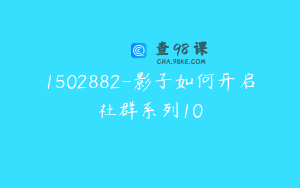 1502882-影子如何开启社群系列10