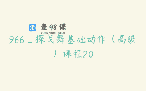 966_探戈舞基础动作（高级）课程20