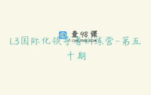 L3国际化领导者训练营-第五十期