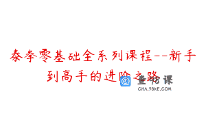 泰拳零基础全系列课程--新手到高手的进阶之路