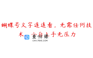蝴蝶号文字连连看，无需任何技术，小白上手无压力