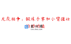 龙虎相争：锻炼手掌和小臂强壮的好功法