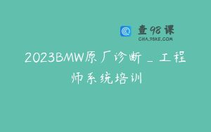 2023BMW原厂诊断_工程师系统培训