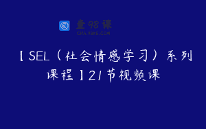 【SEL（社会情感学习）系列课程】21节视频课