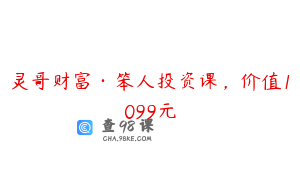 灵哥财富·笨人投资课，价值1099元