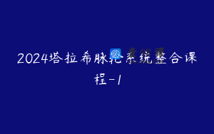 2024塔拉希脉轮系统整合课程-1