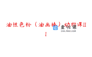 油性色粉(油画棒)动物课III