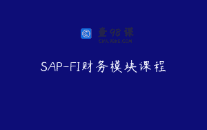 SAP-FI财务模块课程