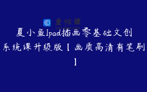 夏小鱼Ipad插画零基础文创系统课升级版【画质高清有笔刷】