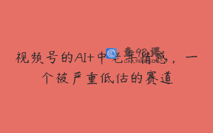 视频号的AI+中老年情感，一个被严重低估的赛道