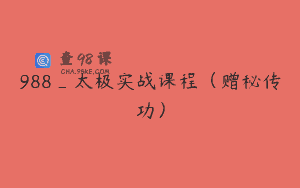 988_太极实战课程（赠秘传功）