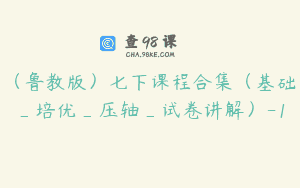 (鲁教版)七下课程合集(基础_培优_压轴_试卷讲解)-1