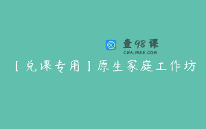 【兑课专用】原生家庭工作坊