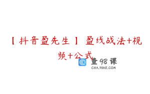 【抖音盈先生】 盈线战法+视频+公式