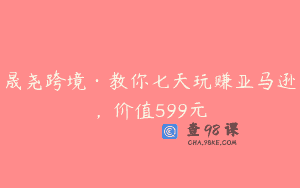 晟尧跨境·教你七天玩赚亚马逊，价值599元