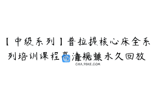 【中级系列】普拉提核心床全系列培训课程高清视频永久回放