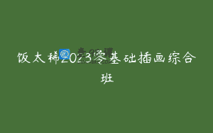 饭太稀2023零基础插画综合班
