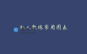私人教练常用图表