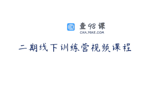二期线下训练营视频课程