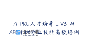 A-PKU人才培养_VB-MAPP评估专业技能高级培训