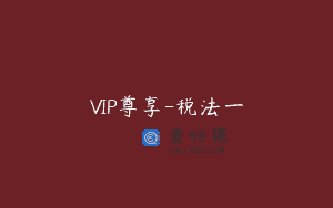 VIP尊享-税法一