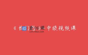 《长门怨》-中级视频课