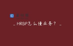 _HRBP怎么懂业务？_
